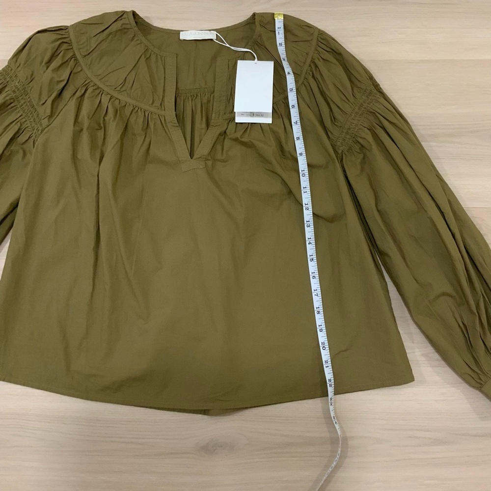 ULLA JOHNSON
Gathered Cotton-Poplin Top - Picture 8 of 12